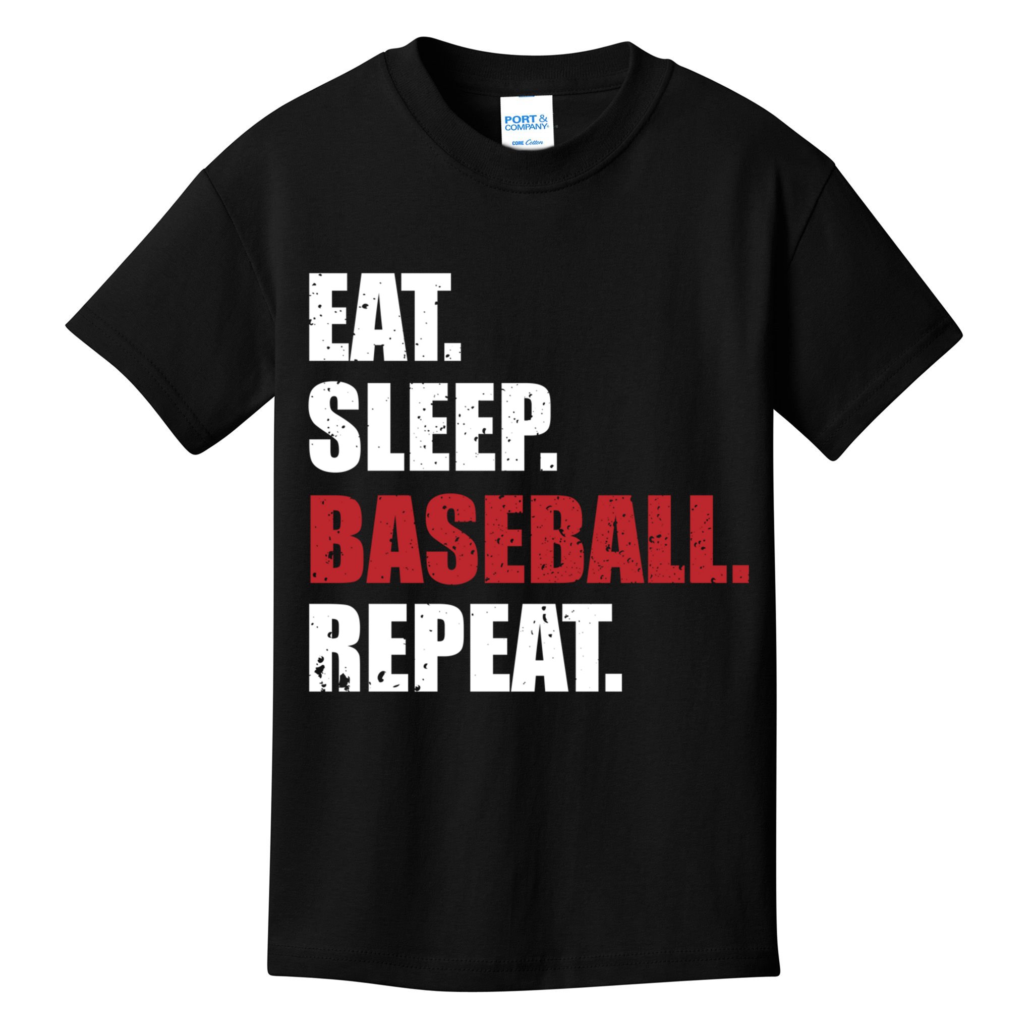 Eat Sleep Baseball Repeat Hoodie Kids T-Shirt