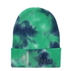 Eat Sleep Baseball Repeat Baseball Player Tie Dye 12in Knit Beanie