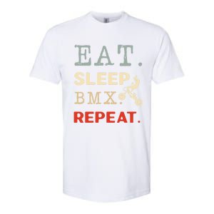 Eat Sleep Bmx Repeat Brake Wheel Ride Bicycle Cycling Bike Funny Gift Softstyle® CVC T-Shirt