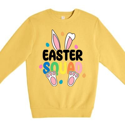 Easter Squad Bunny Holiday Colorful Premium Crewneck Sweatshirt