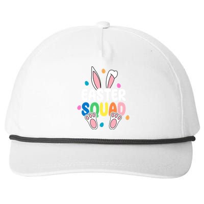 Easter Squad Bunny Holiday Colorful Snapback Five-Panel Rope Hat