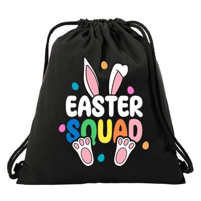 Easter Squad Bunny Holiday Colorful Drawstring Bag