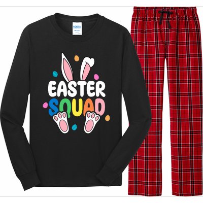 Easter Squad Bunny Holiday Colorful Long Sleeve Pajama Set