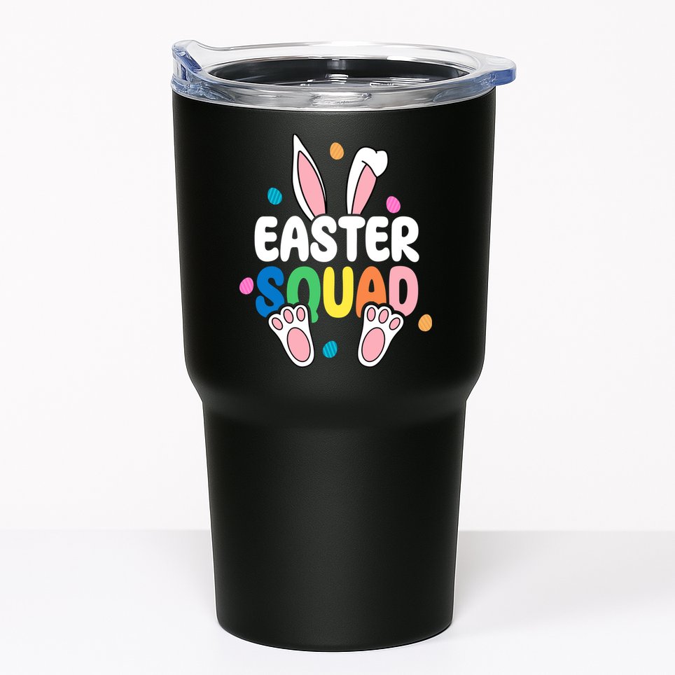 Easter Squad Bunny Holiday Colorful Tumbler
