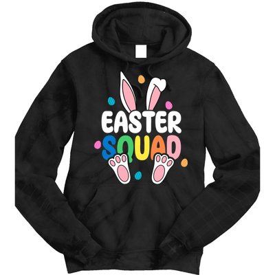 Easter Squad Bunny Holiday Colorful Tie Dye Hoodie