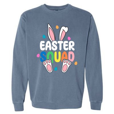 Easter Squad Bunny Holiday Colorful Garment-Dyed Sweatshirt