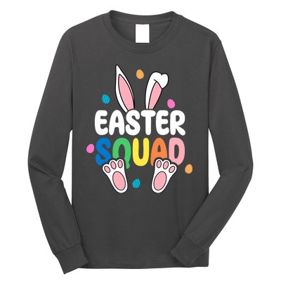 Easter Squad Bunny Holiday Colorful Long Sleeve Shirt