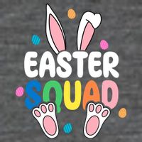 Easter Squad Bunny Holiday Colorful Long Sleeve Shirt
