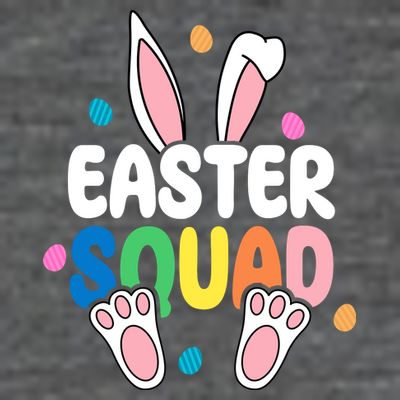 Easter Squad Bunny Holiday Colorful T-Shirt