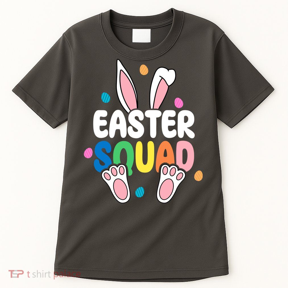 Easter Squad Bunny Holiday Colorful Tall T-Shirt