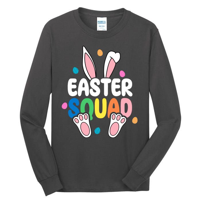 Easter Squad Bunny Holiday Colorful Tall Long Sleeve T-Shirt