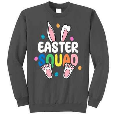 Easter Squad Bunny Holiday Colorful Tall Sweatshirt