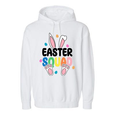 Easter Squad Bunny Holiday Colorful Garment-Dyed Fleece Hoodie