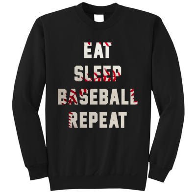 Eat Sleep Baseball Repeat Hoodie Baseball Player Fan Gifts Sweatshirt