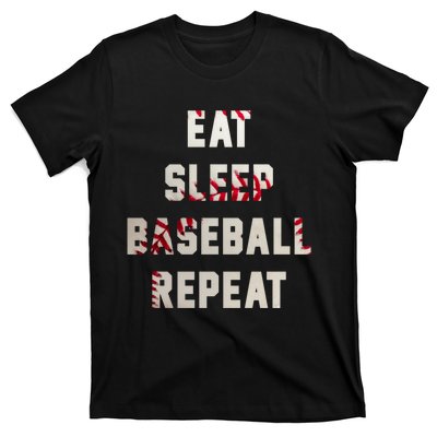 Eat Sleep Baseball Repeat Hoodie Baseball Player Fan Gifts T-Shirt