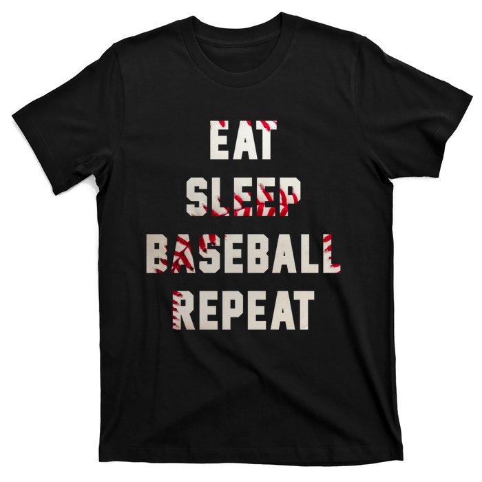 Eat Sleep Baseball Repeat Hoodie Baseball Player Fan Gifts T-Shirt