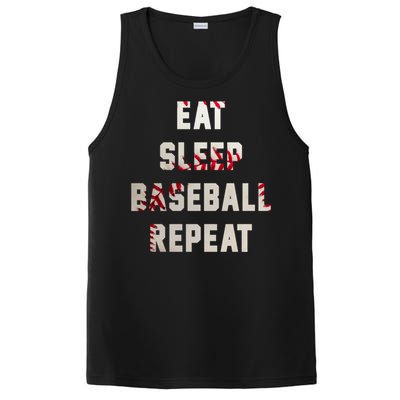 Eat Sleep Baseball Repeat Hoodie Baseball Player Fan Gifts PosiCharge Competitor Tank