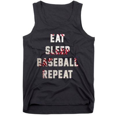 Eat Sleep Baseball Repeat Hoodie Baseball Player Fan Gifts Tank Top