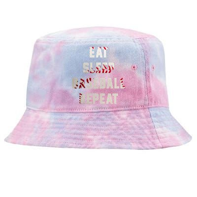 Eat Sleep Baseball Repeat Hoodie Baseball Player Fan Gifts Tie-Dyed Bucket Hat