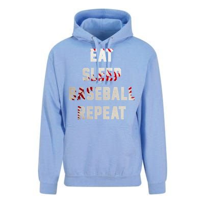 Eat Sleep Baseball Repeat Hoodie Baseball Player Fan Gifts Unisex Surf Hoodie