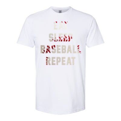 Eat Sleep Baseball Repeat Hoodie Baseball Player Fan Gifts Softstyle CVC T-Shirt