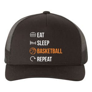 Eat Sleep Basketball Repeat | Basketball Yupoong Adult 5-Panel Trucker Hat