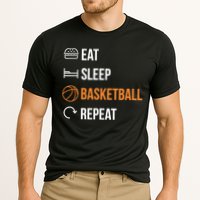 Eat Sleep Basketball Repeat | Basketball Cooling Performance Crew T-Shirt