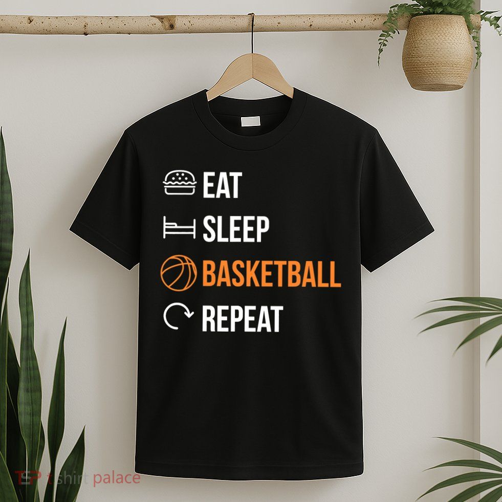 Eat Sleep Basketball Repeat | Basketball T-Shirt