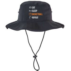 Eat Sleep Basketball Repeat | Basketball Legacy Cool Fit Booney Bucket Hat