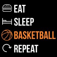 Eat Sleep Basketball Repeat | Basketball Drawstring Bag