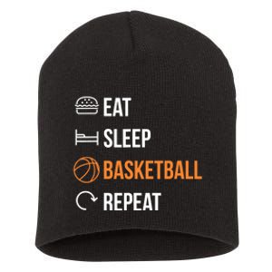 Eat Sleep Basketball Repeat | Basketball Short Acrylic Beanie