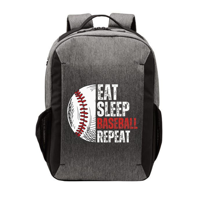 Eat Sleep Baseball Repeat Funny Baseball Players Vector Backpack