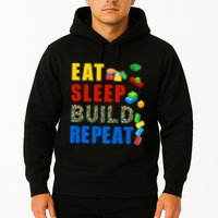 Eat Sleep Build Repeat Building Bricks Blocks Master Builder Hoodie
