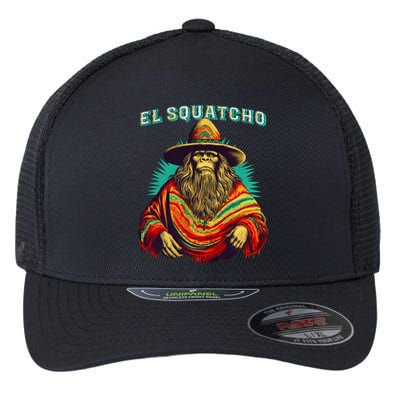 El Squatcho Bigfoot Saquatch Flexfit Unipanel Trucker Cap