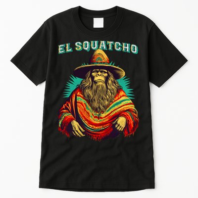 El Squatcho Bigfoot Saquatch Tall T-Shirt