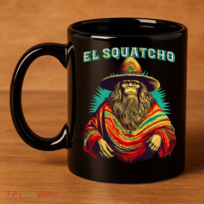 El Squatcho Bigfoot Saquatch 11oz C Handle Ceramic Mug