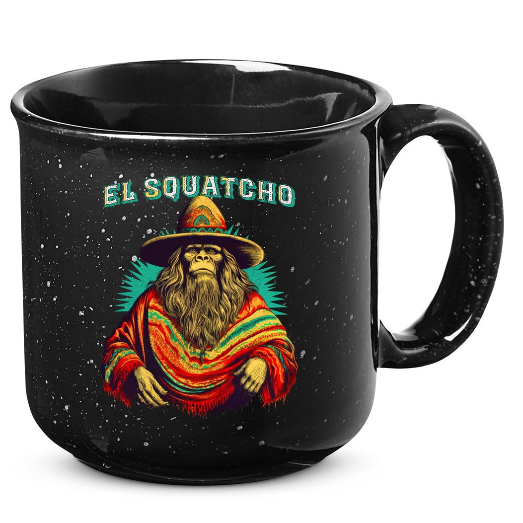 El Squatcho Bigfoot Saquatch 15oz Campfire Ceramic Mug