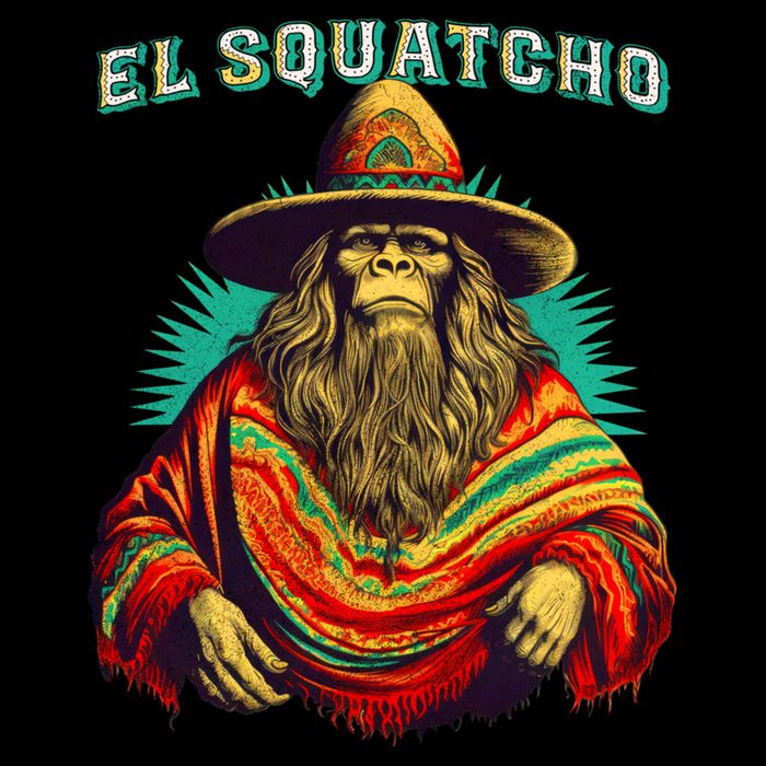 El Squatcho Bigfoot Saquatch Drawstring Bag