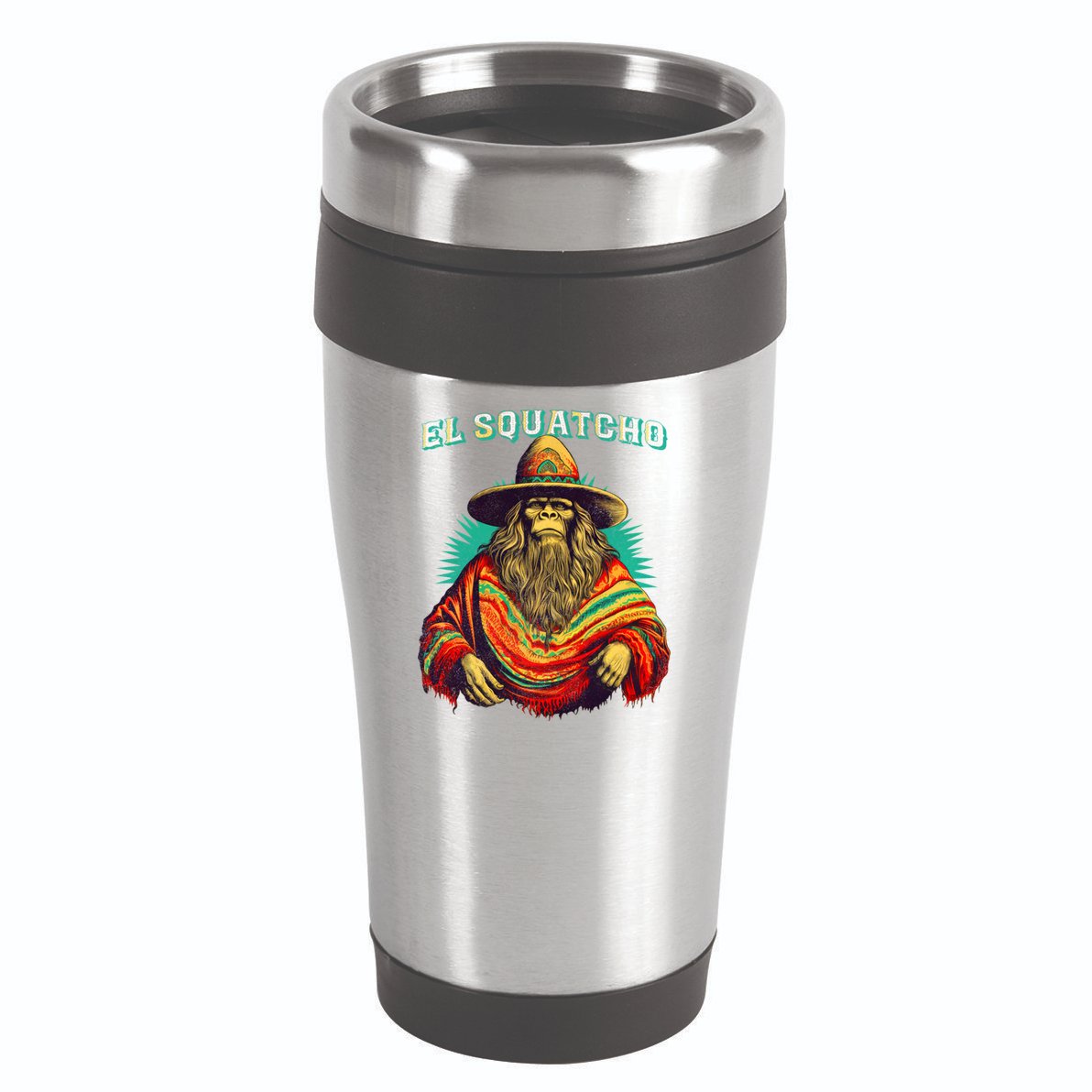 El Squatcho Bigfoot Saquatch 16oz Travel Tumbler