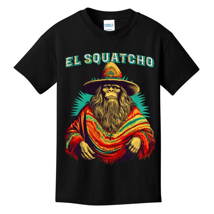 El Squatcho Bigfoot Saquatch Kids T-Shirt