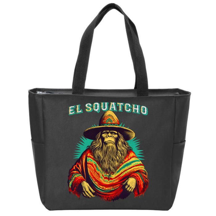 El Squatcho Bigfoot Saquatch Zip Tote Bag