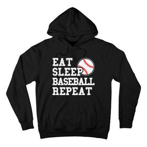 Eat Sleep Baseball Repeat Funny Baseball Lover Hoodie