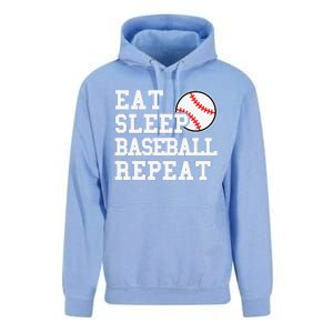 Eat Sleep Baseball Repeat Funny Baseball Lover Unisex Surf Hoodie