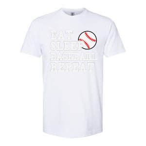 Eat Sleep Baseball Repeat Funny Baseball Lover Softstyle CVC T-Shirt