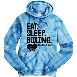 Eat Sleep Boxing Perfect Day Funny Wo Boxing Sports Love Premium Tie Dye Hoodie