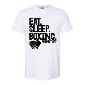 Eat Sleep Boxing Perfect Day Funny Wo Boxing Sports Love Premium Softstyle CVC T-Shirt