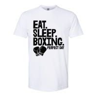 Eat Sleep Boxing Perfect Day Funny Wo Boxing Sports Love Premium Softstyle CVC T-Shirt