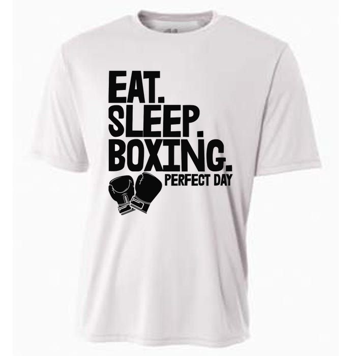 Eat Sleep Boxing Perfect Day Funny Wo Boxing Sports Love Premium Cooling Performance Crew T-Shirt