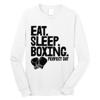 Eat Sleep Boxing Perfect Day Funny Wo Boxing Sports Love Premium Long Sleeve Shirt