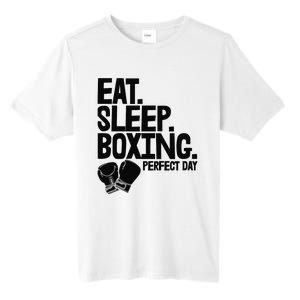 Eat Sleep Boxing Perfect Day Funny Wo Boxing Sports Love Premium Tall Fusion ChromaSoft Performance T-Shirt